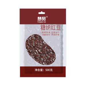 hopeone/慧员糖纳红小豆蜜豆500g冰皮蛋糕豆沙月饼馅料即食