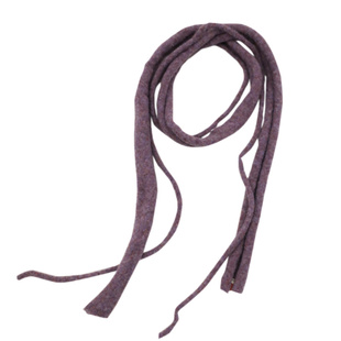 秋冬季新款细长窄款双层围巾女小众设计感护颈保暖针织围脖配饰潮