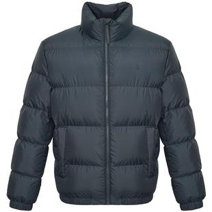 【厚款】Hazzys哈吉斯冬季保暖短款运动立领鸭绒面包羽绒服外套男