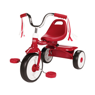 集美国RadioFlyer儿童三轮车遮阳篷免充气脚踏车宝宝遛娃神器单车