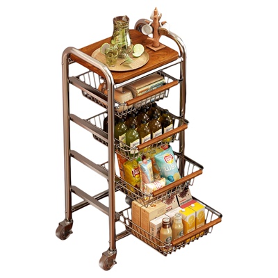 【夹缝收纳】中古风零食置物架子