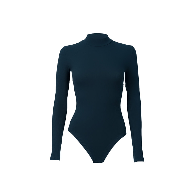 涂一TT2209现代舞蹈练功服女式紧身长袖黑色连体穿搭体操服艺考生
