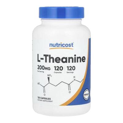 Nutricost L-茶氨酸情绪压力焦虑睡眠认知能力免疫心脏血管
