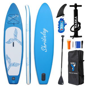 外贸促销充气站立式桨板冲浪板成人初学者通用板划水板便携浆板