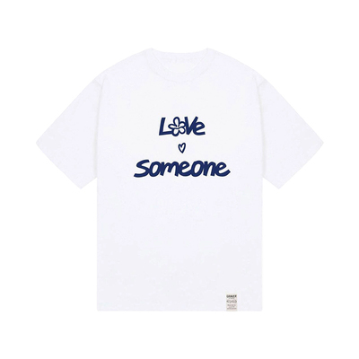 GRAVER [UNISEX]LOVE SOMEONE 半高领T恤_白色/ 韩国官网直邮进口