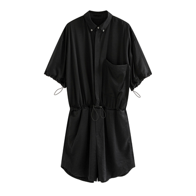 moershop高冷lady光感缎面连体裤