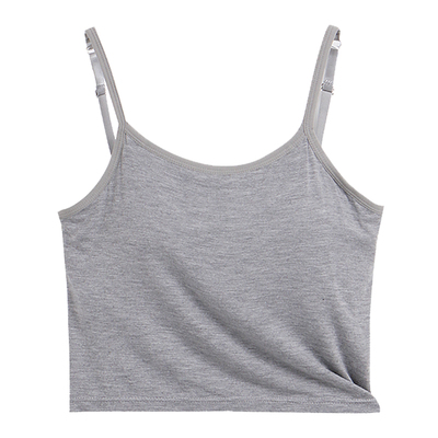 打底带胸垫背心女短款小吊带