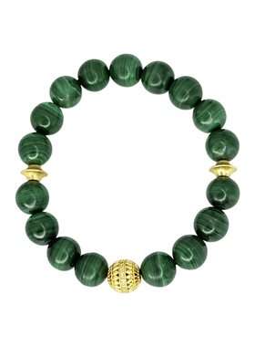 BUDDIA孔雀石转运手链