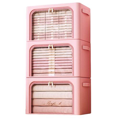 衣服收纳箱家用衣柜衣物收纳盒整理盒筐布艺折叠百纳储物箱子神器