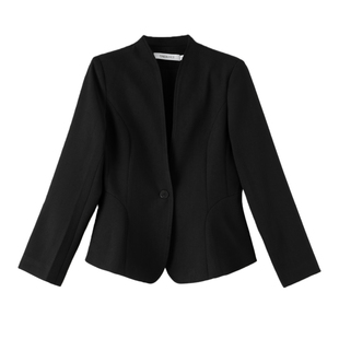 晚白2026年春新款经典平驳领西装挺括利落修身显瘦通勤外套女