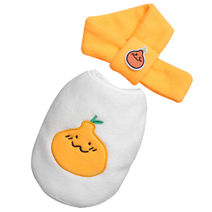 宠物服饰绒衣狗狗卫衣爱犬外出马甲丑橘衣服猫咪两脚衣法斗用品