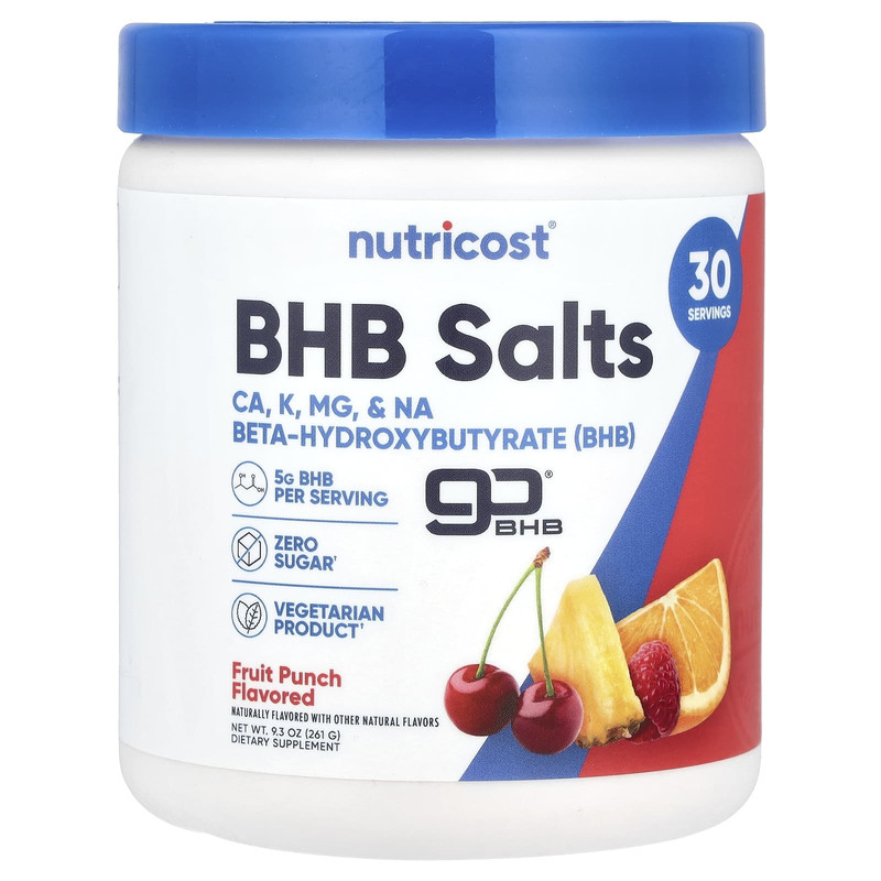 Nutricost BHB Saltsβ-羟基丁酸酯（BHB）机体能量多重营养补充