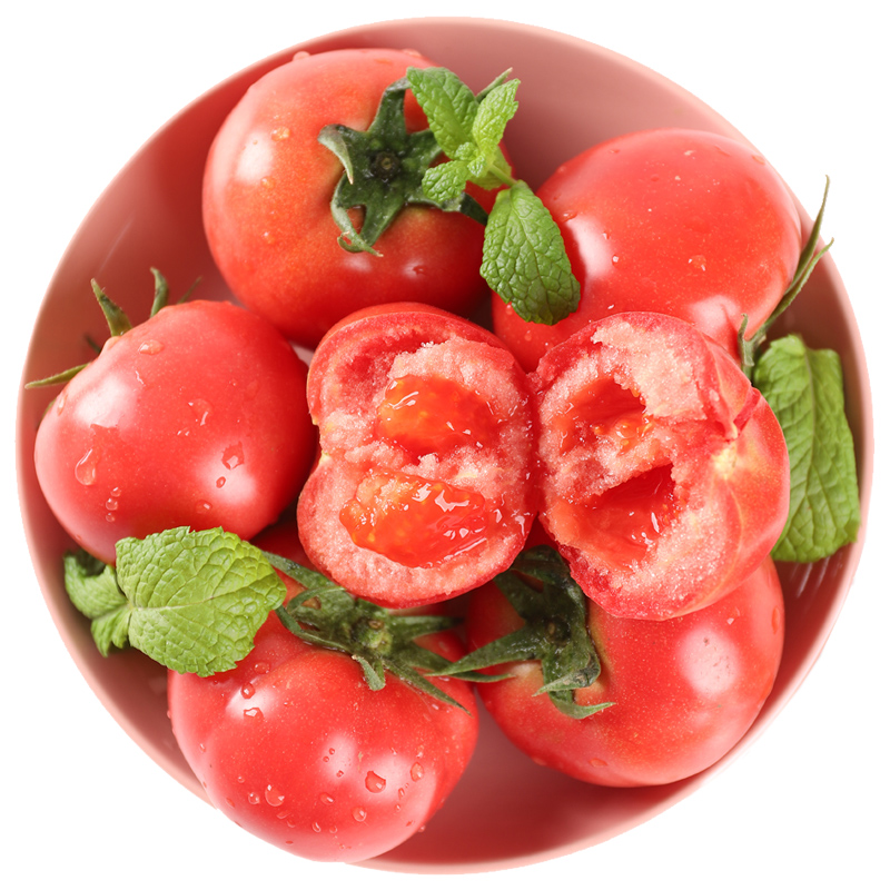 新鲜沙瓤西红柿正宗普罗旺斯水果番茄现摘自然熟生吃蔬菜5斤包邮