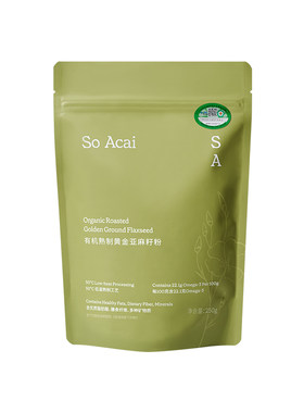 SoAcai纯亚麻籽粉有机熟制即食