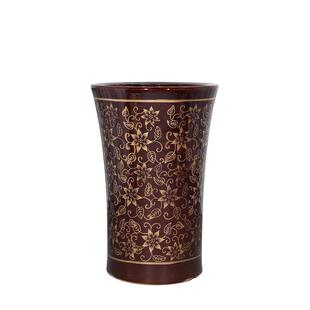 新中式陶瓷大号特大号高筒花盆绿植盆器室内外发财树幸福树大花盆