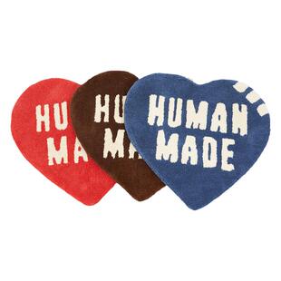 现货 HUMAN MADE HEART RUG 羊毛混纺爱心字母居家地毯 24SS