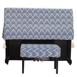 日式防水钢琴防尘罩高档全罩盖布电钢琴凳套罩现代简约钢琴罩半罩