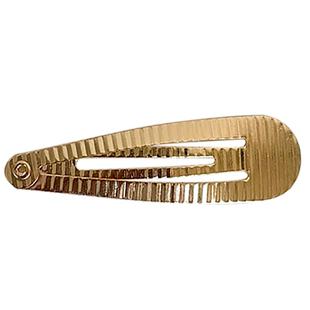 金色凹凸条纹前额刘海一字侧边夹碎发夹子头饰头发卡子女小号BB夹