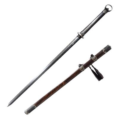 鎏银秦风环首剑龙泉尊武刀剑