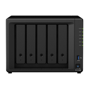 Synology群晖DS1525+ 5盘位 NAS网络存储服务器 文件存储共享 数据备份 私有云可扩展万兆DS1522+升级版