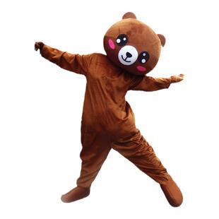 网红熊卡通人偶服装兔子玩偶道具服可爱熊本熊头套活动演出服行走