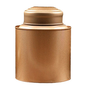 茶叶罐铁罐金属大号密封复古铁盒大红袍茶罐茶包装精致实用半斤装