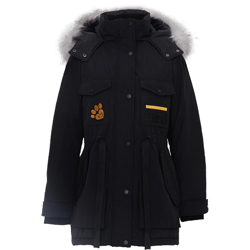 LINC金羽杰羽絨服女款反季中長款羽絨服派克羽絨服外套女3206Y