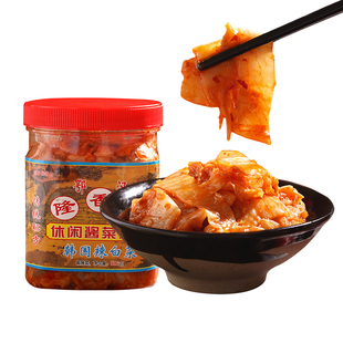 辣白菜鄂汉隆香坊500g*4瓶装韩式农家下饭菜拌饭拌面酸辣开味咸菜