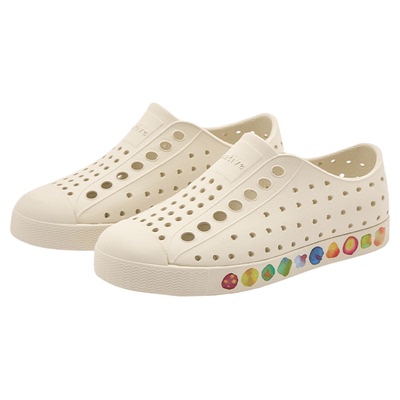 【native官方正品】儿童洞洞鞋Jefferson印花系列男女童沙滩凉鞋