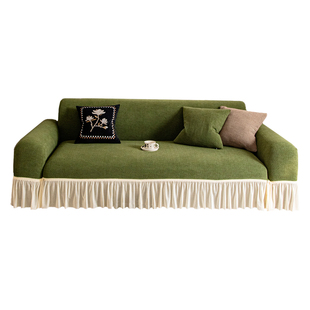 霏彩2026弹力沙发套罩秋冬季加厚防猫抓保护皮沙发罩全包裙边套垫