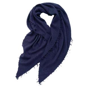 SayYa【幻】旧日闲云 纯色高支精纺羊绒围巾方巾 流苏/缩绒/轻暖