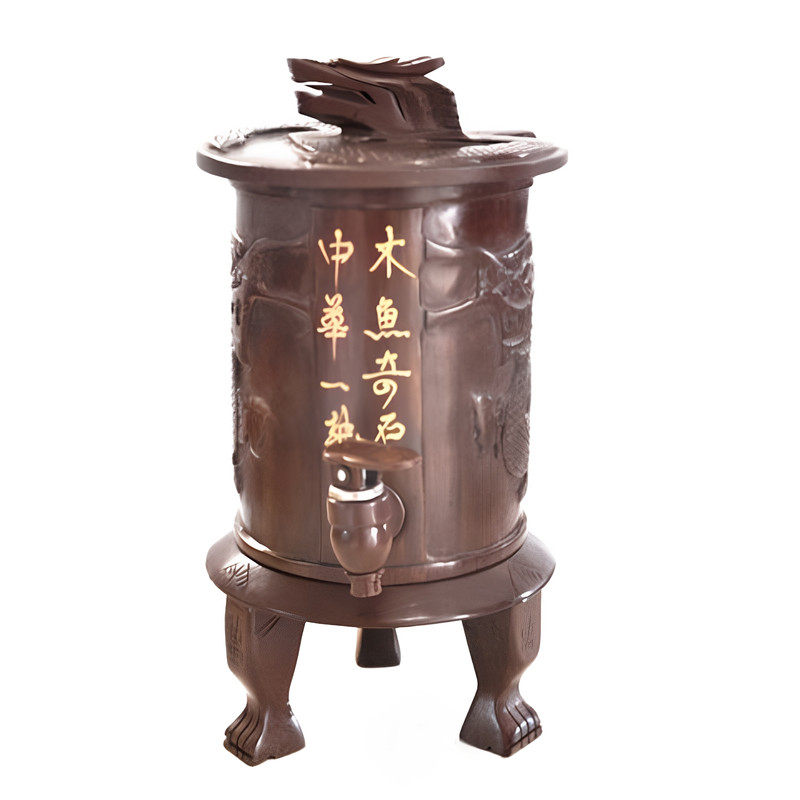 中华一绝木鱼奇石正品木鱼石原产地水瓶水桶净化储水器净水器