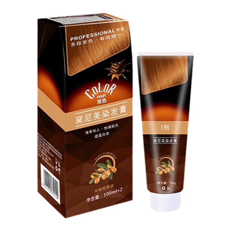 黛尼美染发膏不沾头皮