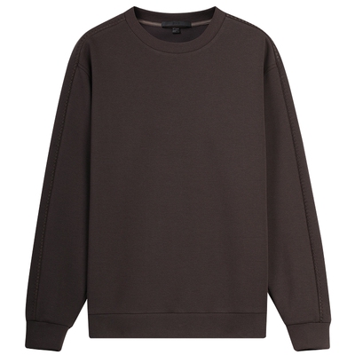 EHE男装简约棉涤混纺双纱柔软亲肤微落肩圆领卫衣男2026春季新款