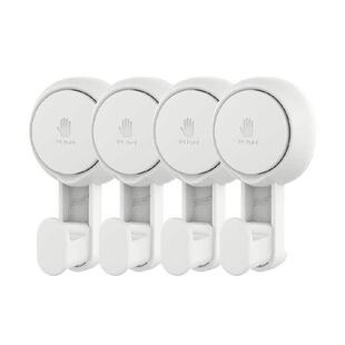 太力吸盘挂钩免打孔浴室无痕真空强力粘胶卫生间贴墙承重毛巾粘钩