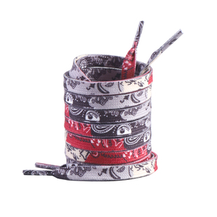 空军一号鞋带男女款扁平渐变腰果花黑色af1板鞋aj1蓝彩色dunk鞋绳