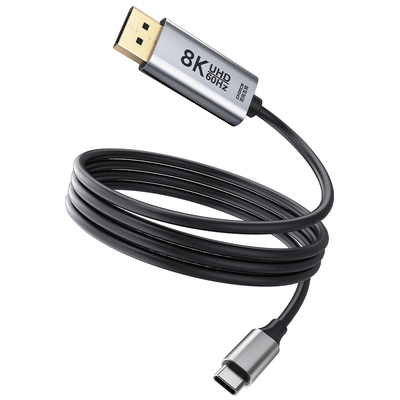CFORCE TypeC转DP1.4转接线双向互转8K60hz显示器外接转换器4K144hz高清转接器适用笔记本平板手机