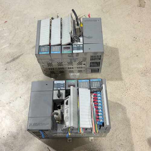 【请询价】A SLC500 PLC两套，拆机件，成色还可以，有点使用