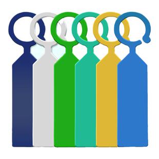 环套标签加厚塑料防水植物记号分类色卡悬挂式标记葡萄苗木花卉