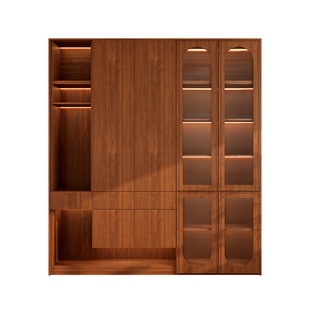 全友全屋定制鞋柜门口入户收纳柜一体靠墙玄关柜卧室衣柜家具定做