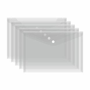 山久a5加厚透明塑料按扣文件袋资料票据收纳袋材料作品袋防水小号