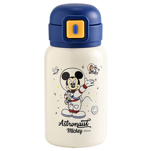 迪士尼儿童保温杯男孩上学专用学生水杯幼儿园女宝宝吸管双饮水壶