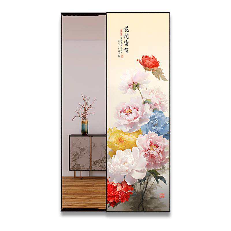 入户门隐形穿衣镜装饰画隐藏式