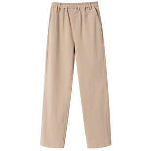 儿童春秋卡其色校服裤男童休闲米色西裤中小学生校服长裤女童校裤