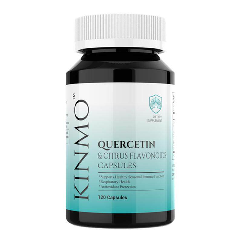 KINMO美国进口肺槲皮素胶囊菠萝蛋白酶复合解皮素肺部保健品120粒 品皮实拍商品图