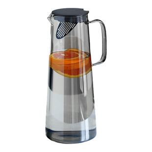 轻奢耐高温冷水壶家用玻璃水壶凉水壶套装大容量餐厅泡茶壶凉水杯