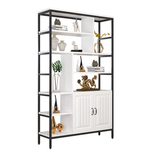 简约现代博古柜多宝阁玄关家用茶架子进门双面客厅展示柜中式隔断