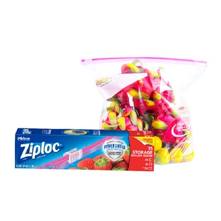 Ziploc密保诺拉链式可站立密封袋大号食品袋进口保鲜袋密实袋