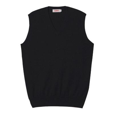 恒源祥纯羊绒背心男士山羊绒衫V
