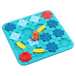 筑路迷宫儿童益智玩具男女孩工程车拼装轨道回力车专注力训练桌游